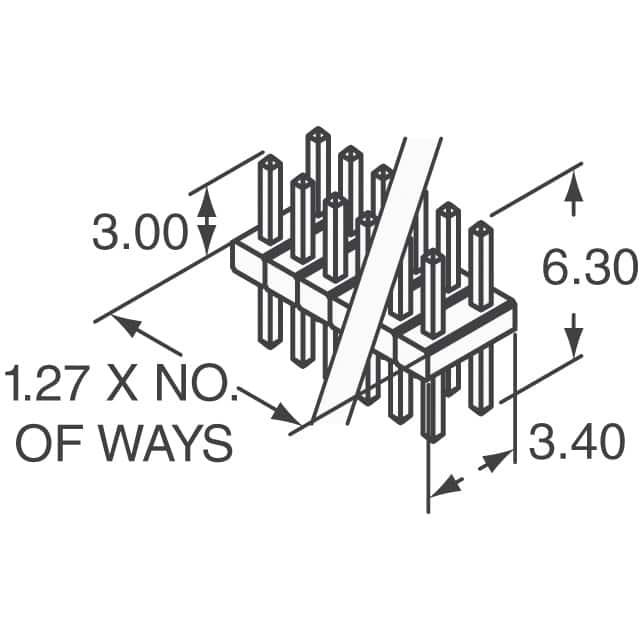 M50-3504042 Harwin Inc.  Embases à broches mâles